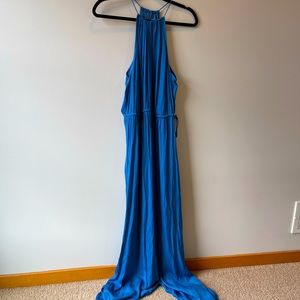 Loft silk like maxi dress. Never worn